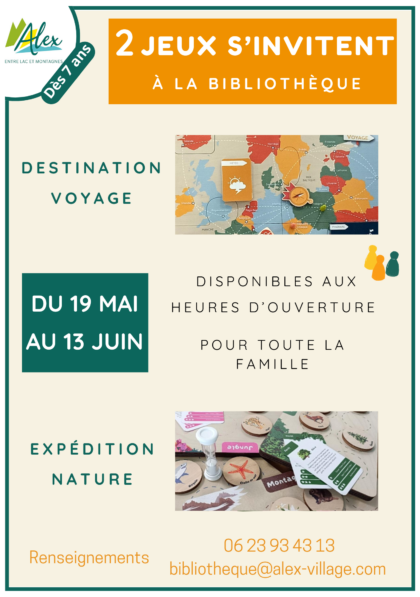 Affiche jeux bibliothèque Affiche jeux bibliothèque