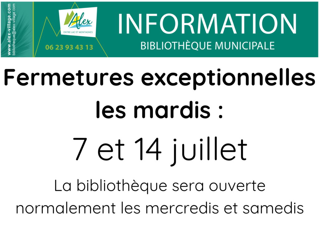 Fermeture bibliothèque(3)